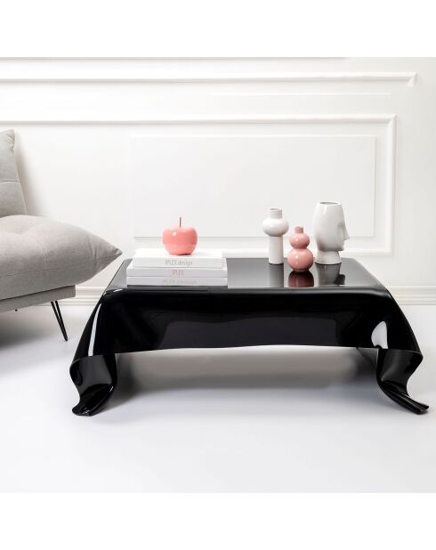 Table basse Drappeggi noire - 115x77xH39 cm