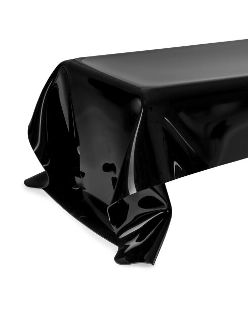 Tavolino nero Drappeggi - 115x77xH39 cm