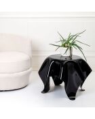 Tabe basse ronde Drappeggi noire - 60xH45 cm