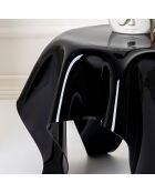 Tabe basse ronde Drappeggi noire - 60xH45 cm