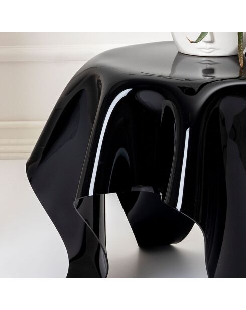 Tavolino rotondo Drappeggi - nero - 60xH45 cm