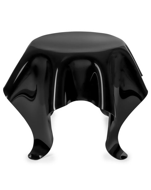 Tabe basse ronde Drappeggi noire - 60xH45 cm