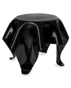 Tabe basse ronde Drappeggi noire - 60xH45 cm