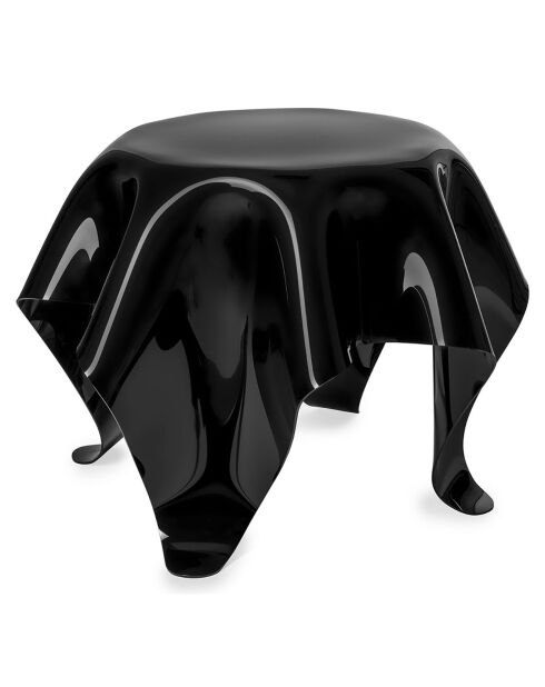 Tabe basse ronde Drappeggi noire - 60xH45 cm