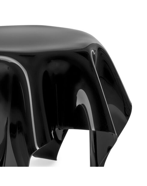 Tabe basse ronde Drappeggi noire - 60xH45 cm