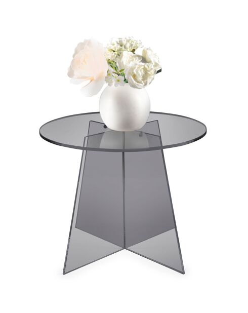 Table d'appoint Teide fumée - 50x50xH41 cm