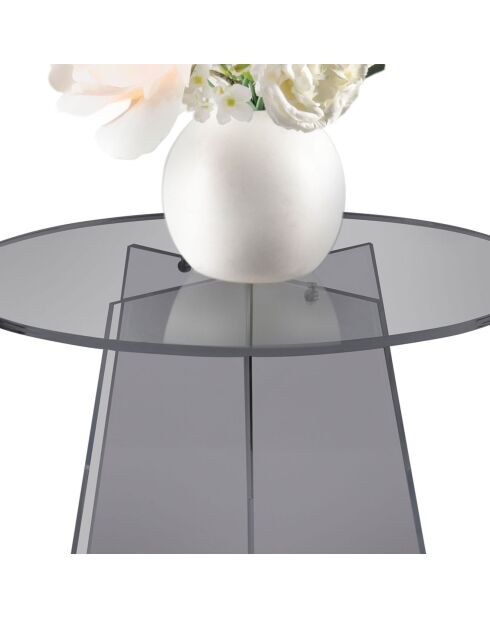 Table d'appoint Teide fumée - 50x50xH41 cm