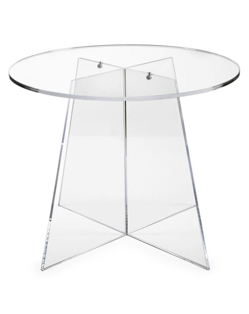 Table d'appoint Teide transparente - 50x50xH41 cm