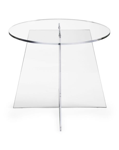 Table d'appoint Teide transparente - 50x50xH41 cm