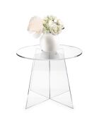 Table d'appoint Teide transparente - 50x50xH41 cm