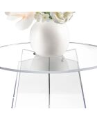 Table d'appoint Teide transparente - 50x50xH41 cm