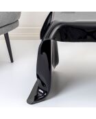 Tabe basse carrée Drappeggi noire - 60x75xH40 cm