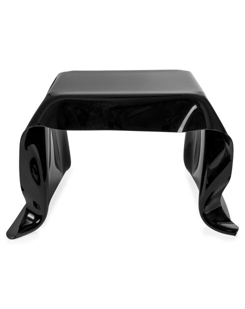 Tavolino quadrato nero Drappeggi - 60x75xH40 cm