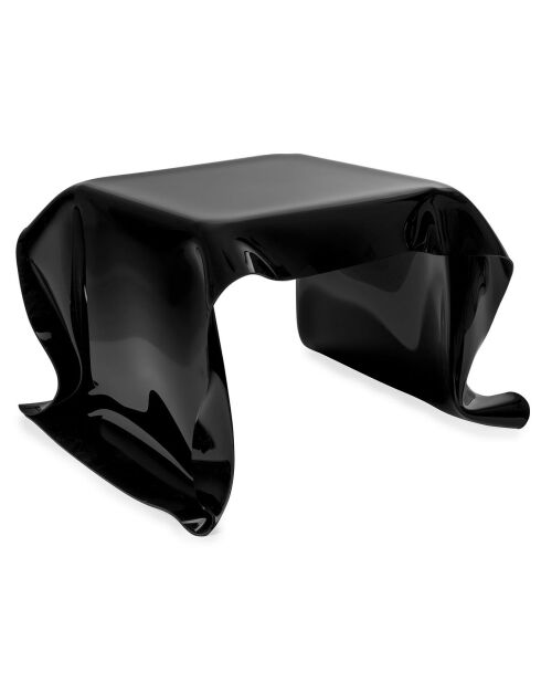 Tavolino quadrato nero Drappeggi - 60x75xH40 cm