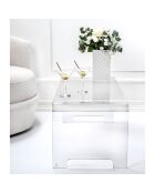 Table basse Emilio transparente - 81x40xH36 cm