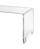 Table basse Emilio transparente - 81x40xH36 cm