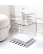 Table basse Alfred transparente - 30x37xH37 cm