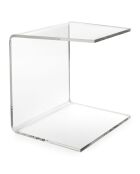 Table basse Alfred transparente - 30x37xH37 cm