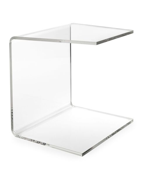 Tavolino Alfred trasparente - 30x37xH37 cm