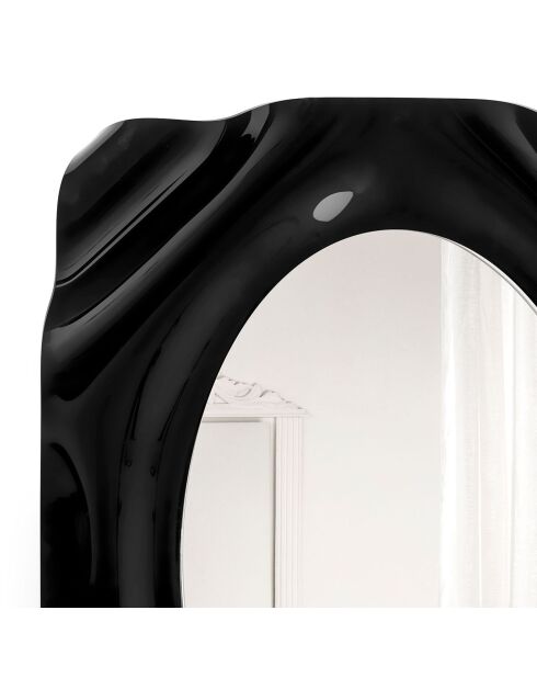 Miroir mural Drappeggi noir - 72x11xH95 cm