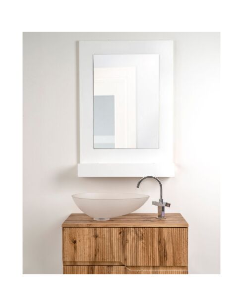 Miroir rétroéclairé Lady T Vertical blanc - 68x18xH100 cm