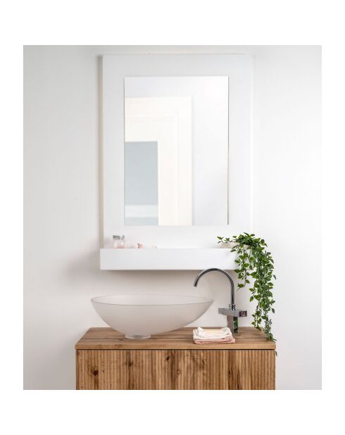 Miroir rétroéclairé Lady T Vertical blanc - 68x18xH100 cm
