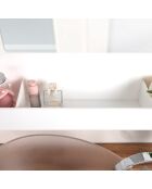 Miroir rétroéclairé Lady T Vertical blanc - 68x18xH100 cm