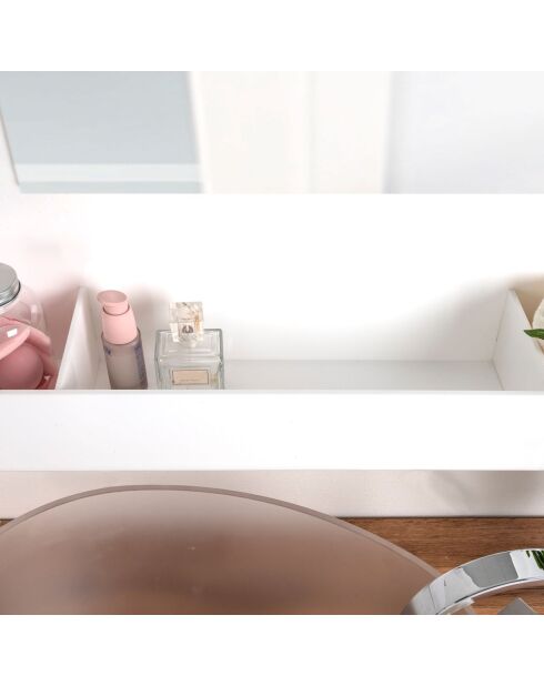 Miroir rétroéclairé Lady T Vertical blanc - 68x18xH100 cm