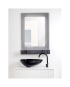Miroir rétroéclairé Lady T Vertical gris fumé - 68x18xH100 cm
