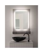 Miroir rétroéclairé Lady T Vertical gris fumé - 68x18xH100 cm