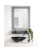 Miroir rétroéclairé Lady T Vertical gris fumé - 68x18xH100 cm