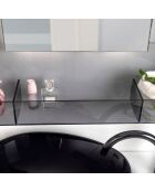 Miroir rétroéclairé Lady T Vertical gris fumé - 68x18xH100 cm