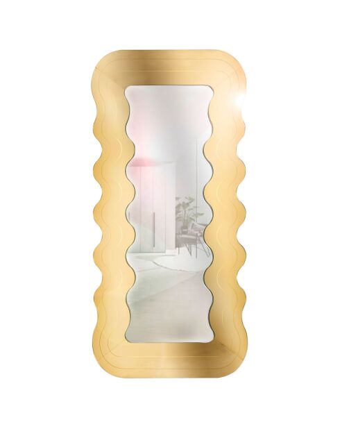 Miroir mural Marea doré - 90x3xH180 cm