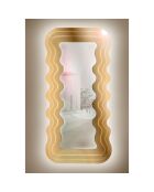Miroir mural Marea doré - 90x3xH180 cm