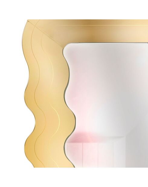 Miroir mural Marea doré - 90x3xH180 cm
