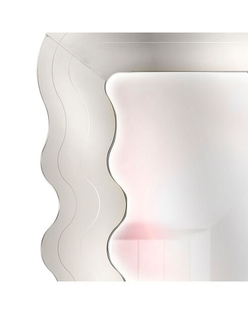 Miroir mural Marea argenté - 90x3xH180 cm