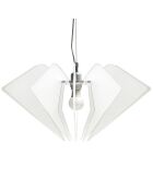 Suspension De Beers blanc satiné - 58x58xH32 cm