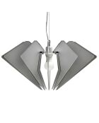 Suspension De Beers gris fumé satiné - 58x58xH32 cm