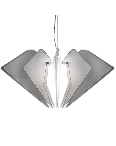 Suspension De Beers gris fumé satiné - 58x58xH32 cm