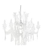 Lustre Versailles blanc satiné - 75x75xH63 cm