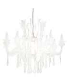Lustre Versailles blanc satiné - 75x75xH63 cm