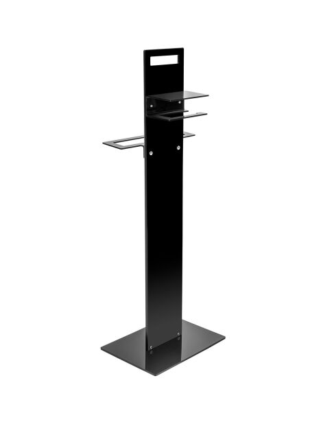 Soporte de inodoro negro Calipso - 31x23xH86 cm