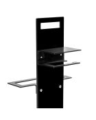 Soporte de inodoro negro Calipso - 31x23xH86 cm