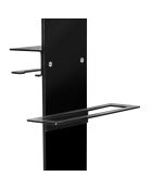 Soporte de inodoro negro Calipso - 31x23xH86 cm