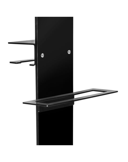 Soporte de inodoro negro Calipso - 31x23xH86 cm