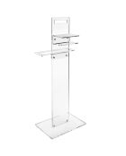 Support pour toilettes Calipso transparent - 31x23xH86 cm