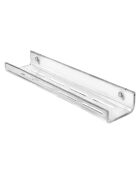 Tablette de douche Calipso transparente - 37x8.5xH4.5 cm