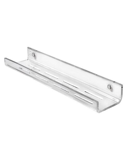 Estante de ducha transparente Calipso - 37 x 8,5 x 4,5 cm
