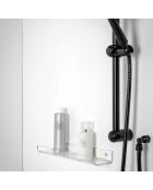 Tablette de douche Calipso transparente - 37x8.5xH4.5 cm