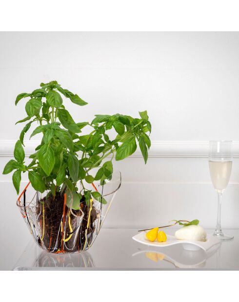 Vase Drappeggi Slim multicolore - 22x22xH21 cm